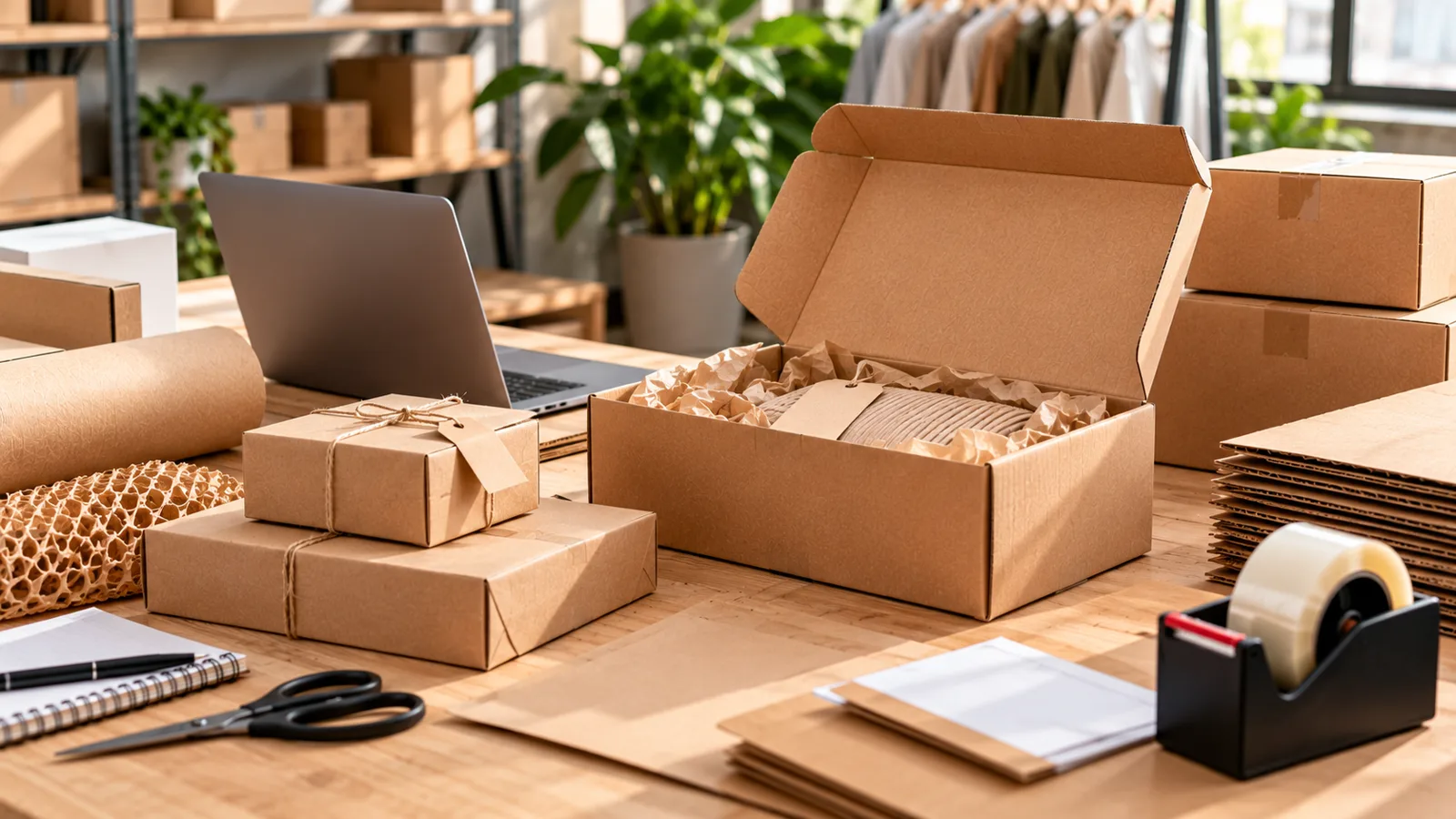 La importancia del embalaje para una empresa ecommerce: imagen ilustrativa de cartonaje y packaging